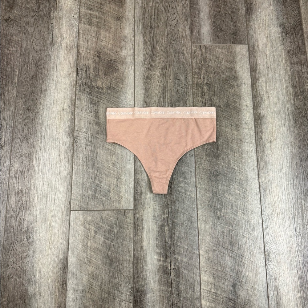 Calvin‎ Klein Tan High Waisted Thong